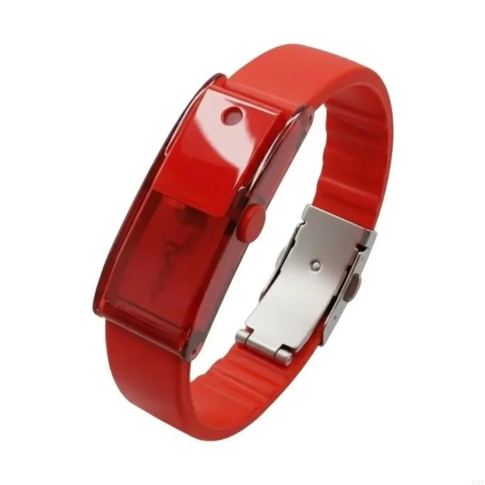 Red refillable scent diffuser wristband