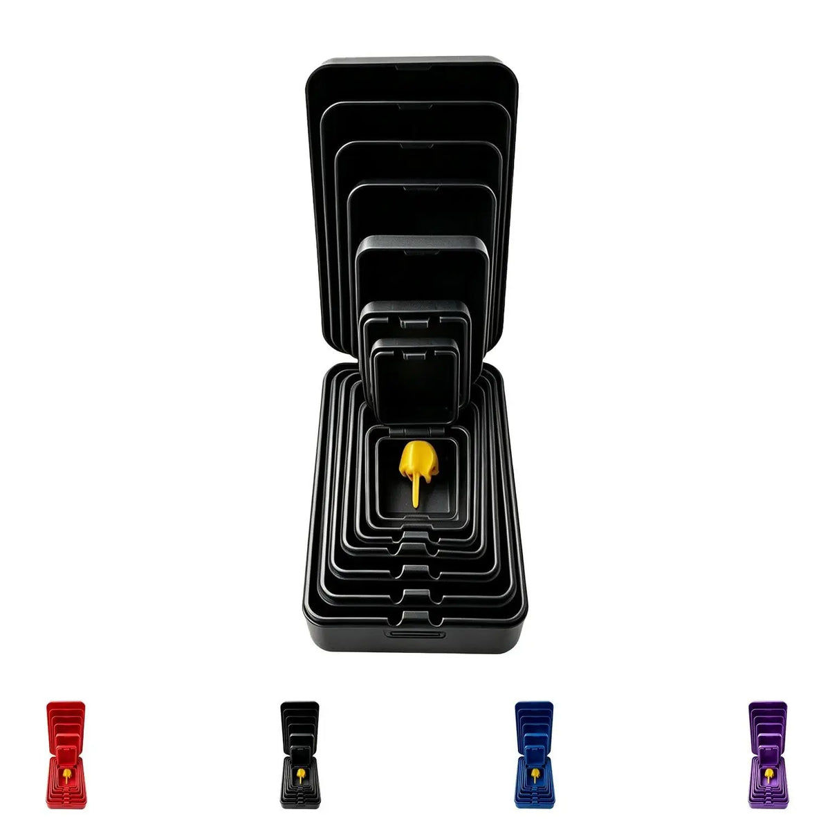 Seven-layer nesting middle finger prank gift box