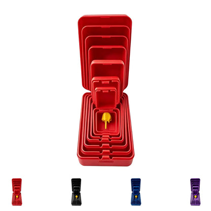 Seven-layer nesting middle finger prank gift box