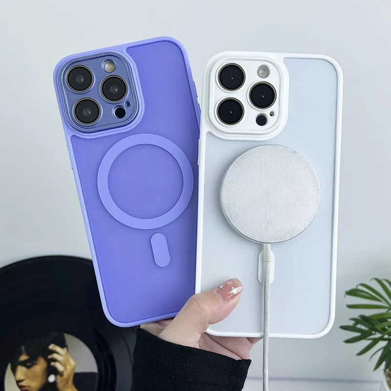 Matte Magnetic iPhone Case – MagSafe Compatible