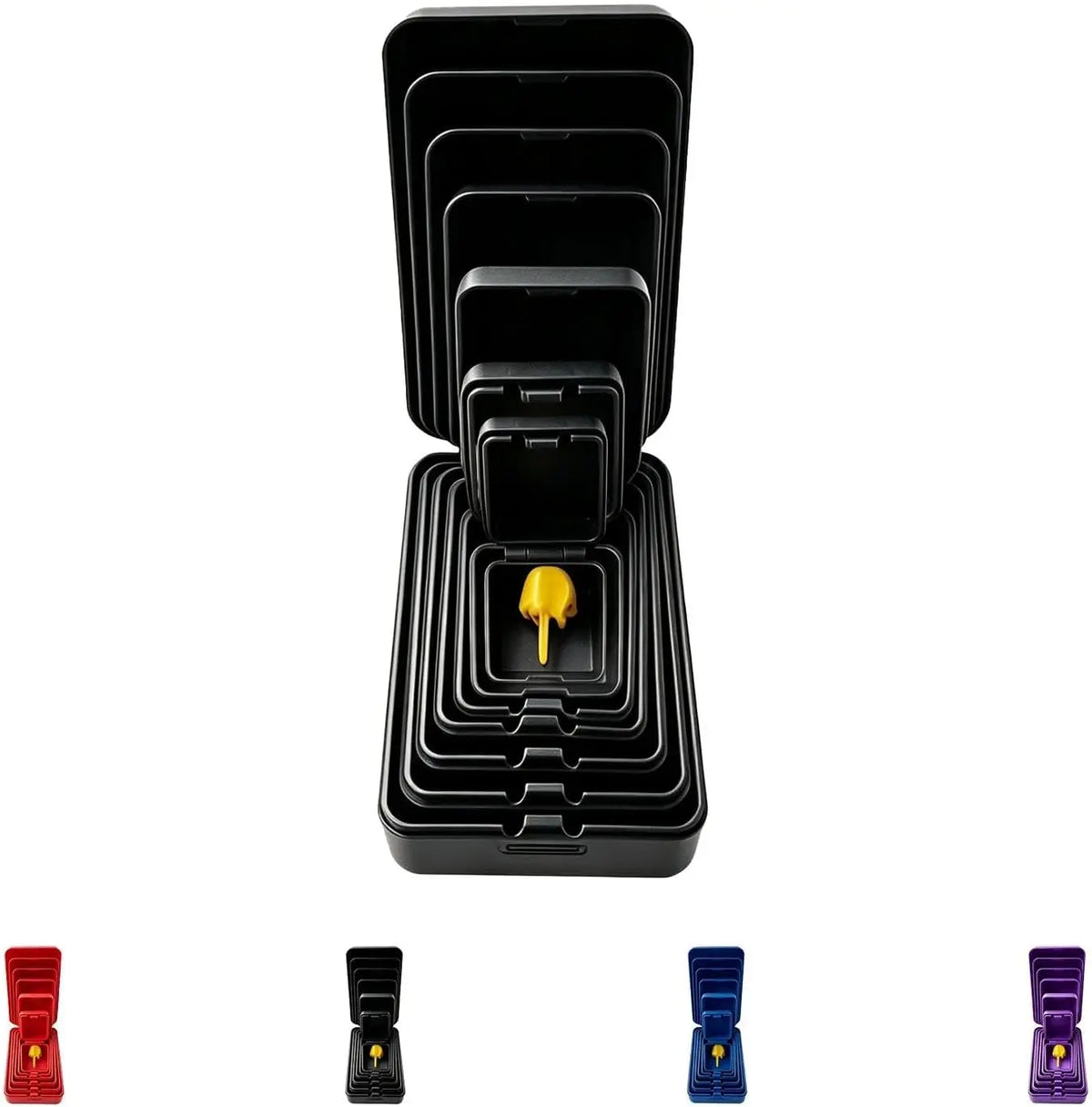 Seven-layer nesting middle finger prank gift box