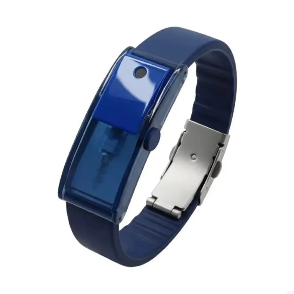 Blue refillable scent diffuser wristband