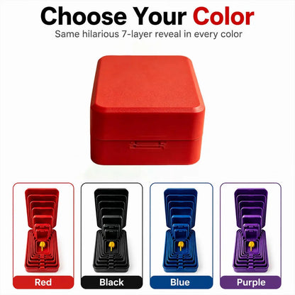 Seven-layer nesting middle finger prank gift box