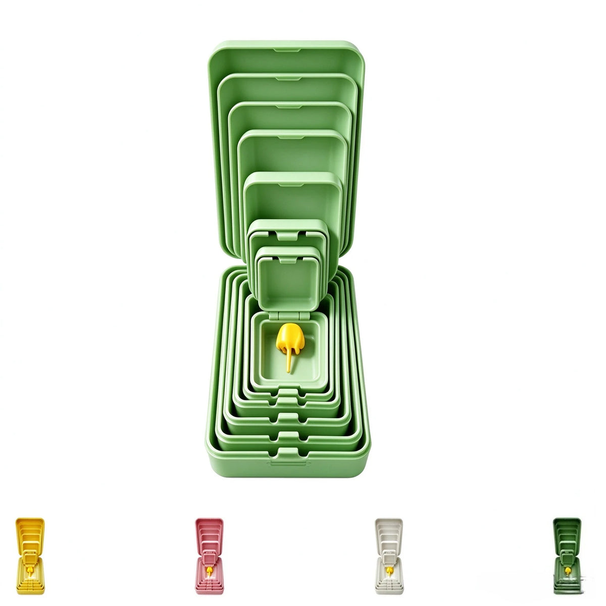 Seven-layer nesting middle finger prank gift box