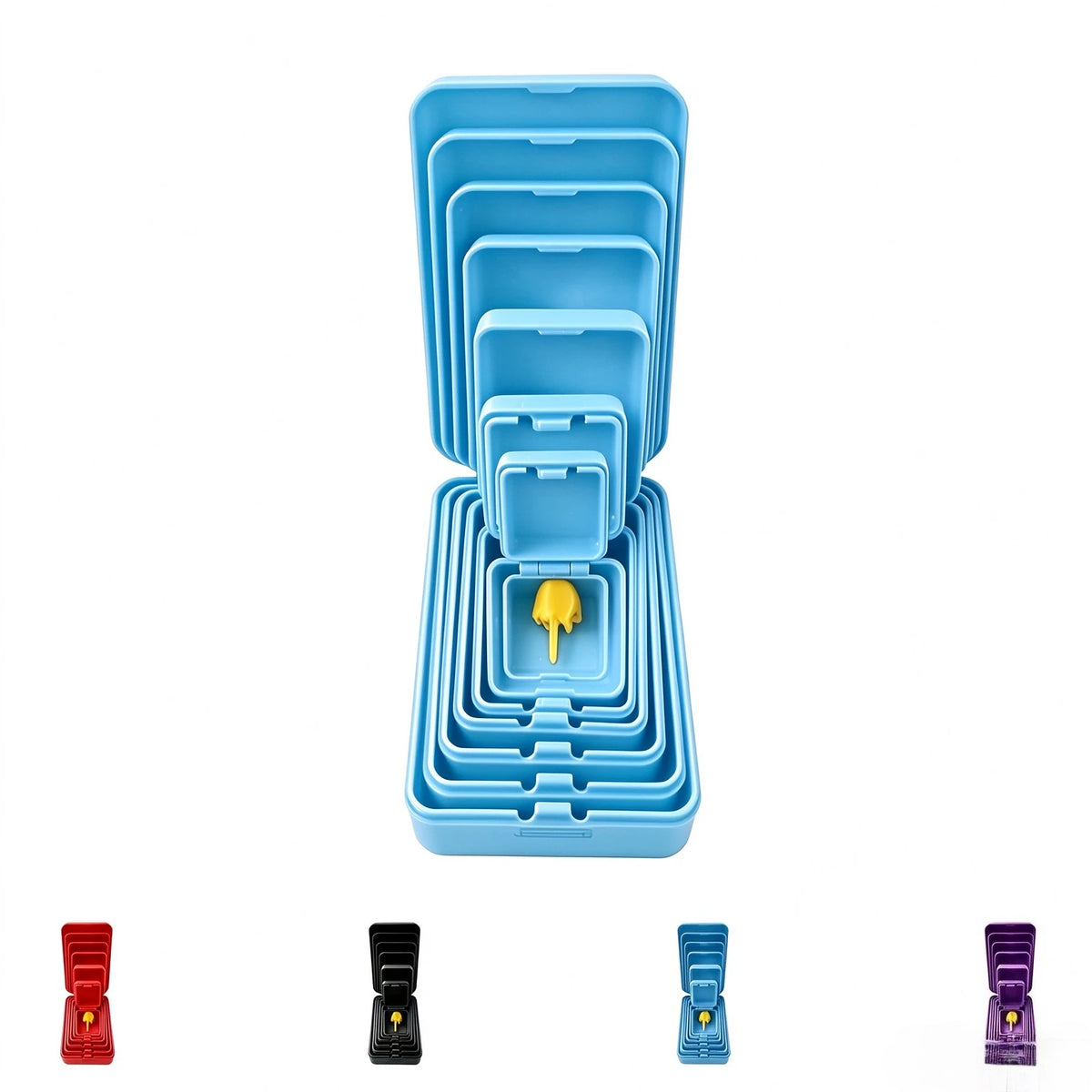Seven-layer nesting middle finger prank gift box