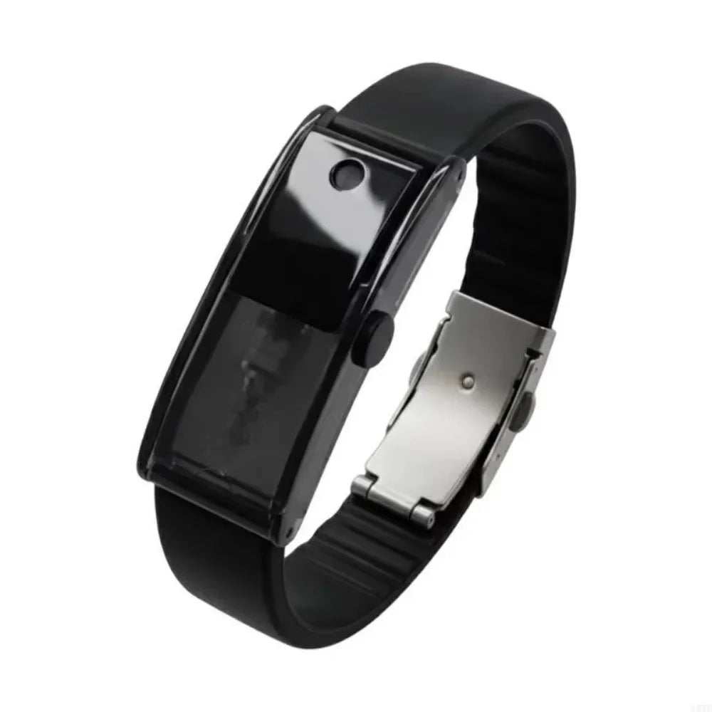 Black refillable scent diffuser wristband