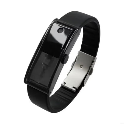 Black refillable scent diffuser wristband