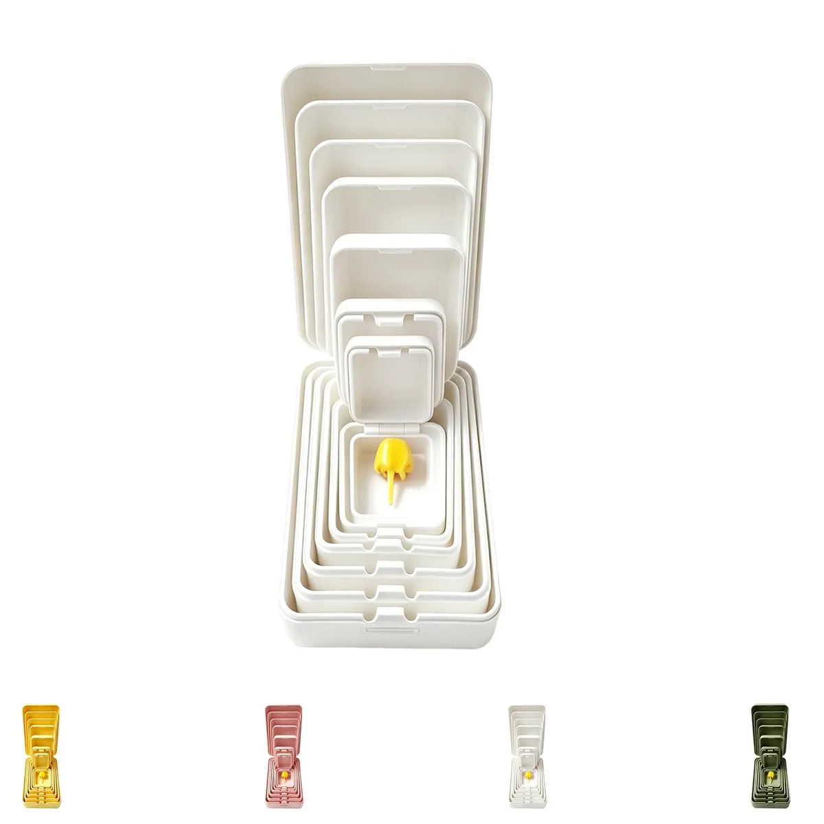 Seven-layer nesting middle finger prank gift box