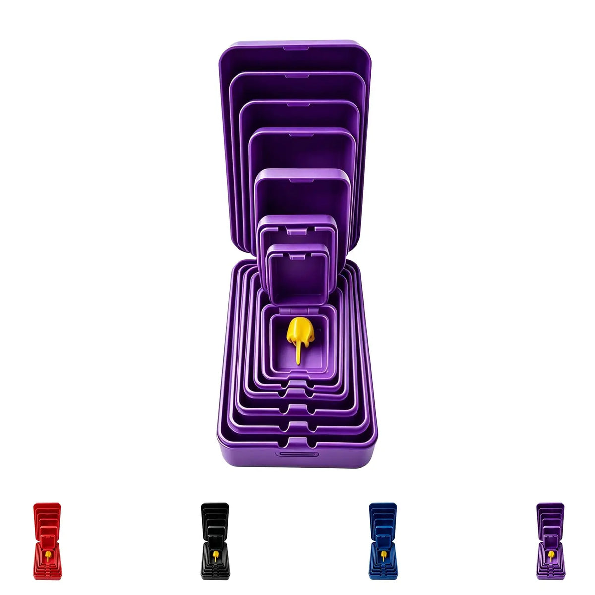 Seven-layer nesting middle finger prank gift box